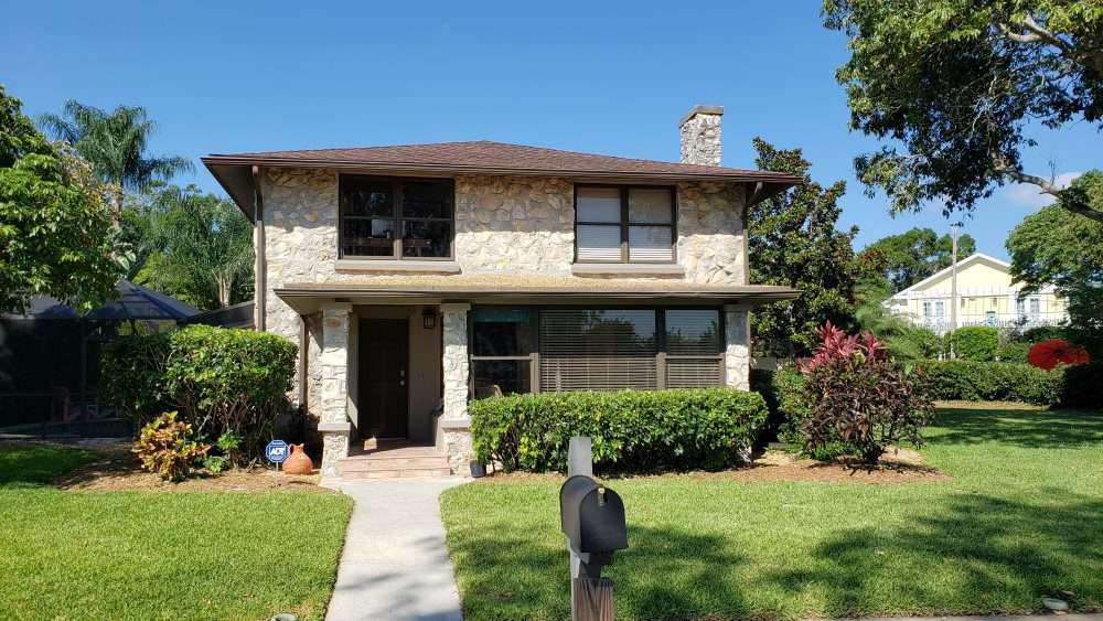 house with porch windows