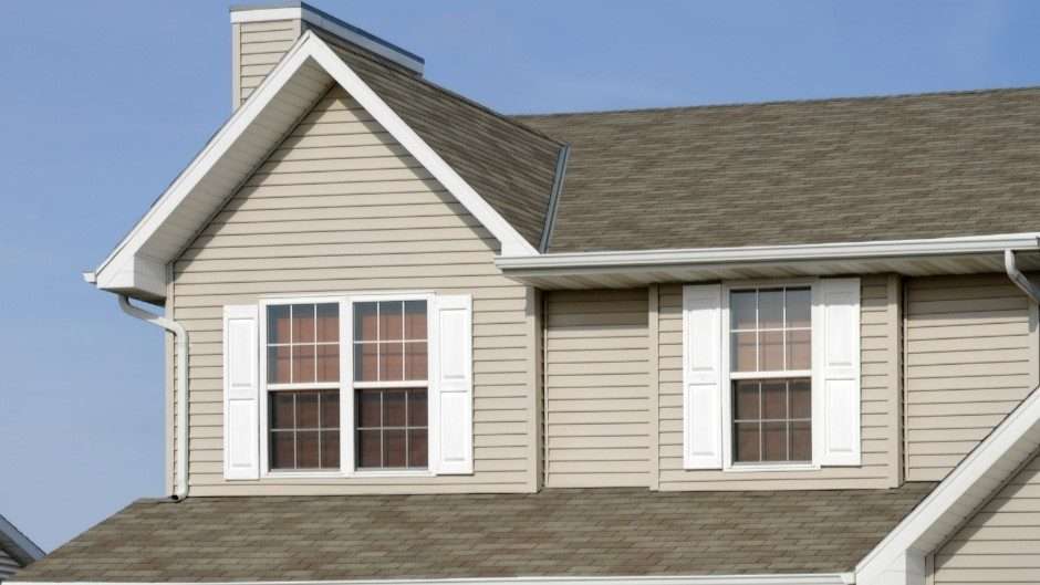 house with window shutters