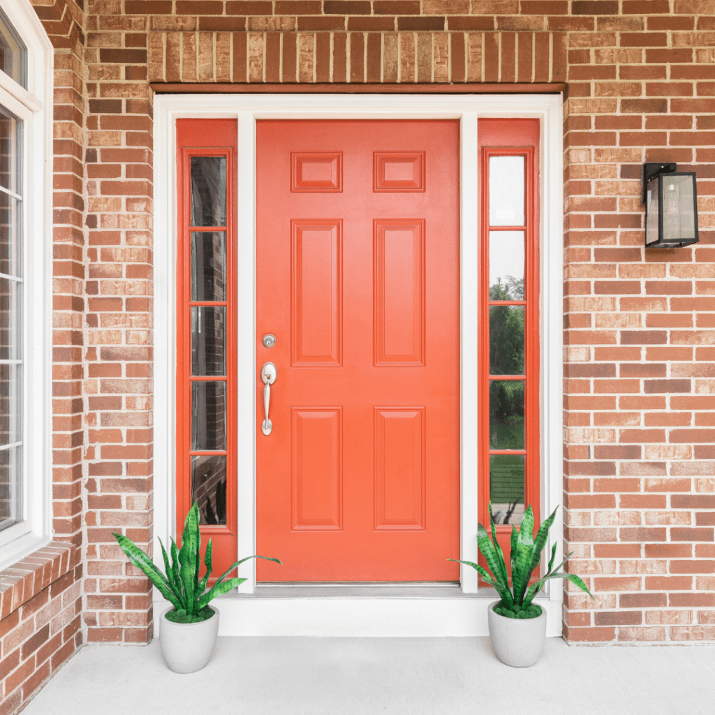 orange front door