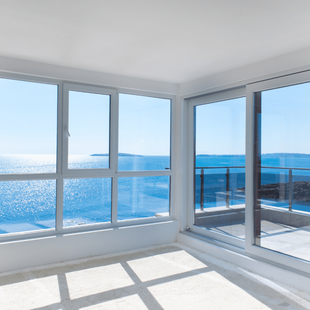 view of ocean from the window